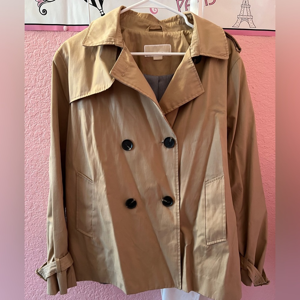 Michael Kors Short Trench Coat/Jacket XL